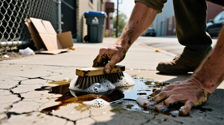 Macgyver tip clean up gasoline stains with dish detergent eco cleaning guide.jpg