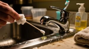 Macgyver tip polish chrome with baby oil safe effective eco clean.jpg