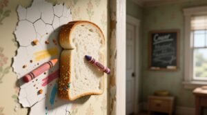 Macgyver tip remove crayon from walls with bread eco cleaning verified.jpg