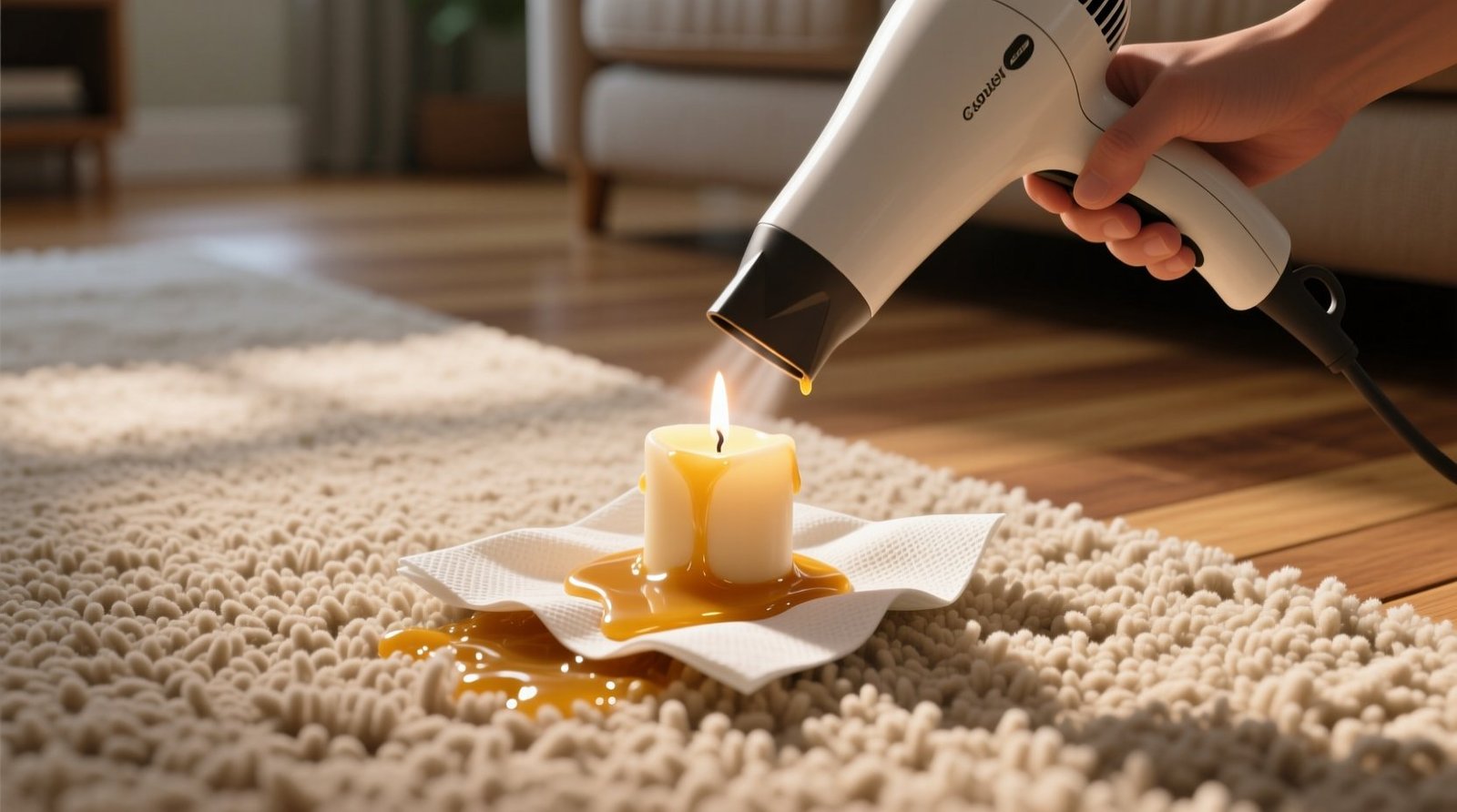 Macgyver tip to remove candle wax from carpet eco safe effective.jpg