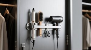 Magnetic closet organizers for hair tools.jpg