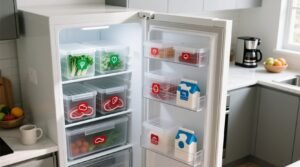 Make fridge items easier to find with boxes science backed system.jpg