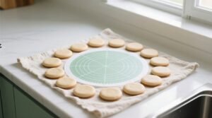 Make perfectly round cookies every time with a paper towel.jpg