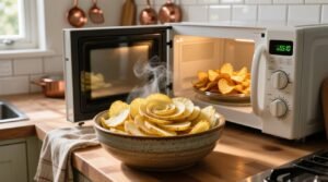 Make potato chips in the microwave without sacrificing crispness or safety.jpg