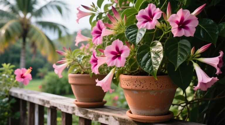 Mandevilla vine in pots complete care guide for abundant blooms.jpg