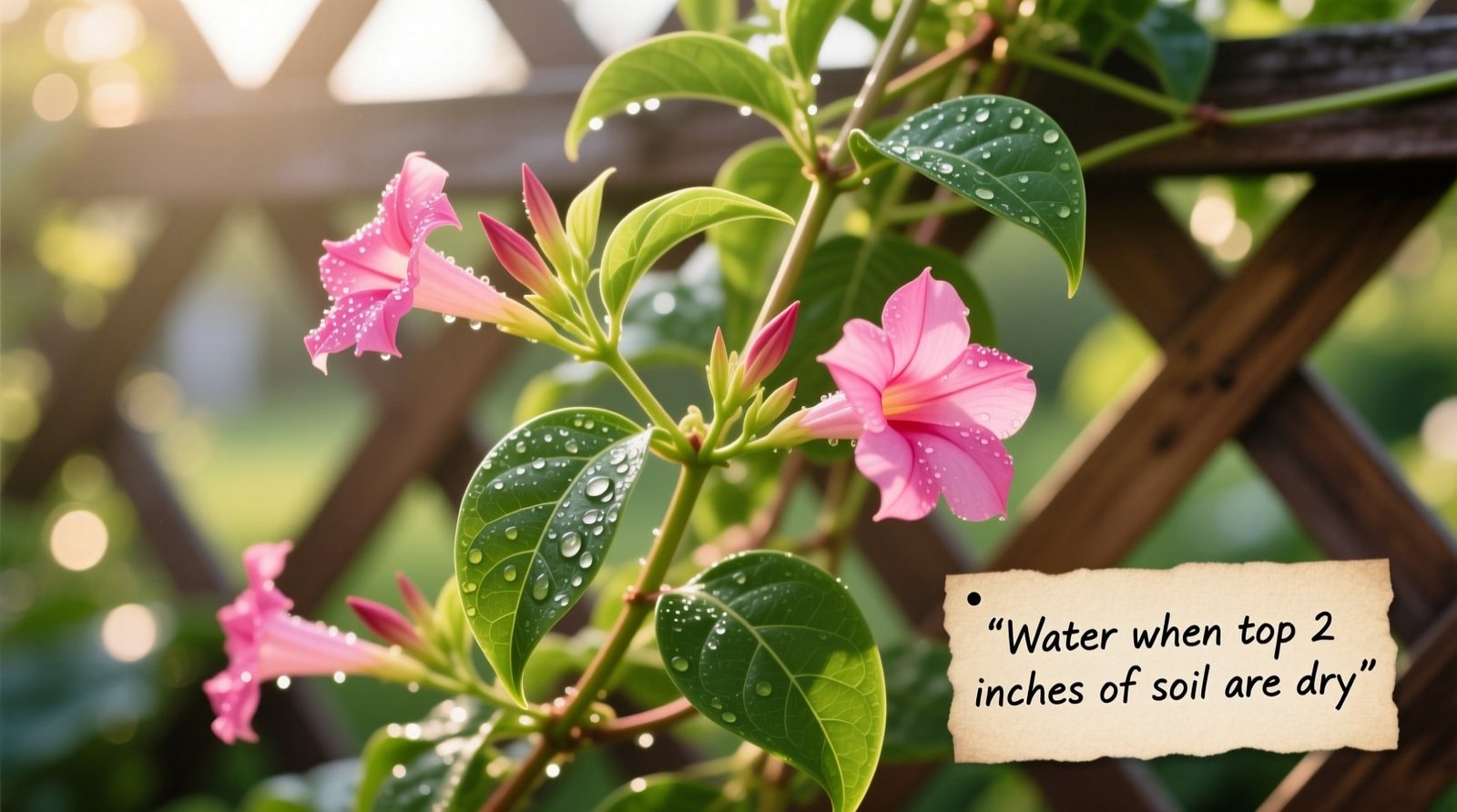 Mandevilla vine plant care complete guide for blooms health.jpg