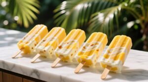Mango yogurt popsicles science backed texture freezing hacks.jpg