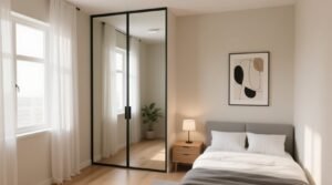 Mirrored closet door worth it for small bedrooms.jpg
