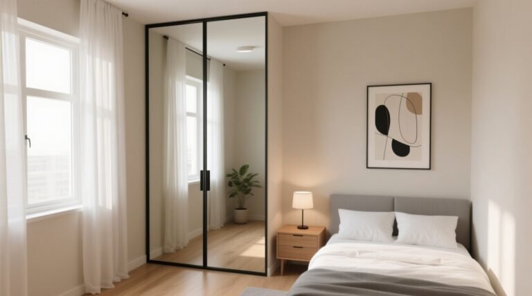 Mirrored closet door worth it for small bedrooms.jpg