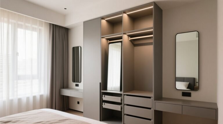 Mirrored closet door worth it with three mirrors.jpg