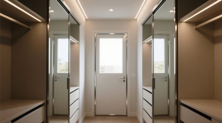 Mirrored sliding door for small dark closets.jpg