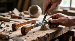 Mold your own handles to replace broken or missing cabi hardware.jpg