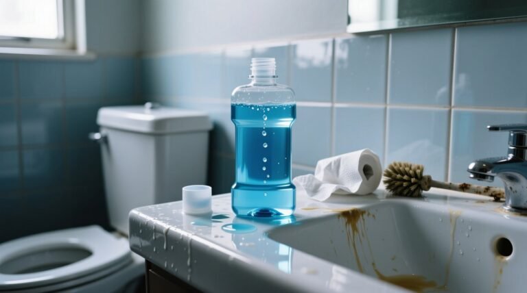 Mouthwash works pretty well as an improvised toilet cleaner no.jpg