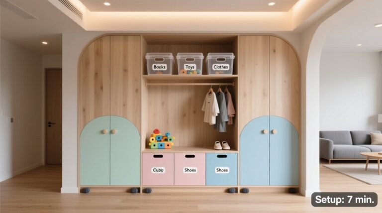 Organize toddler clothes in shared closet.jpg