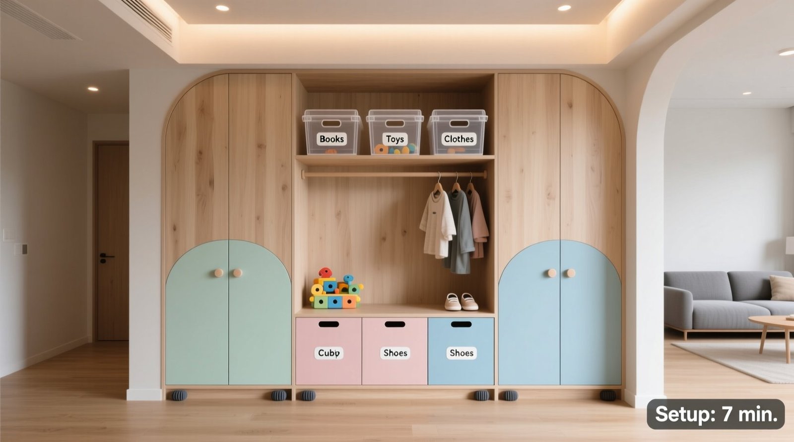 Organize toddler clothes in shared closet.jpg