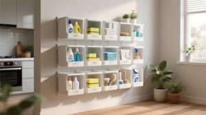 Organized cleaning supplies storage solutions for your products.jpg