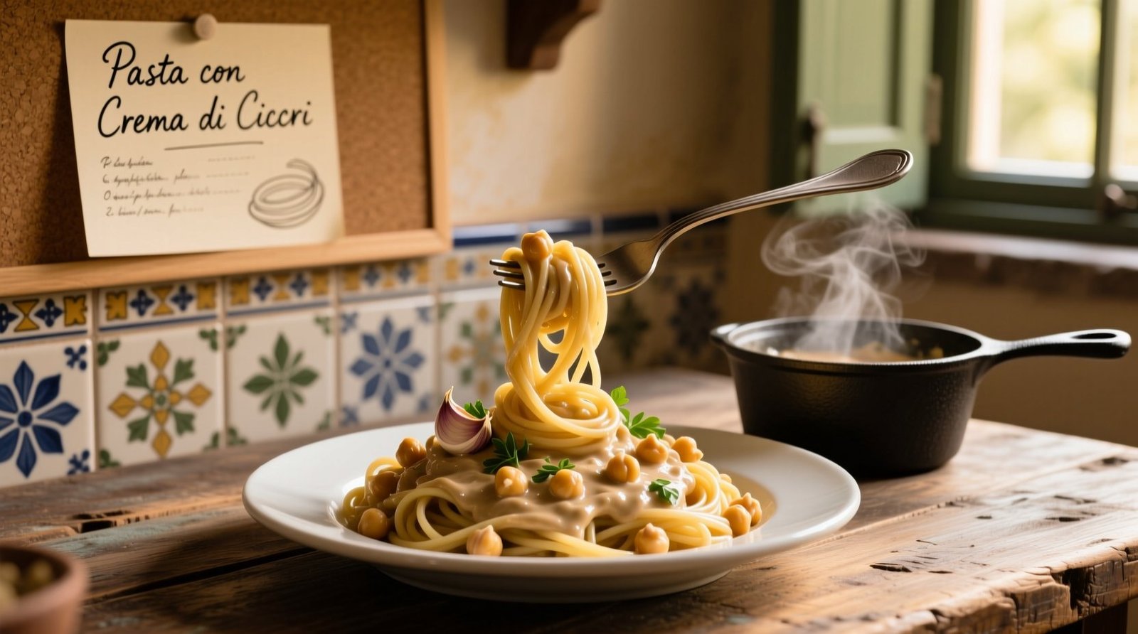 Pasta chickpea sauce recipe creamy high protein no blender needed.jpg