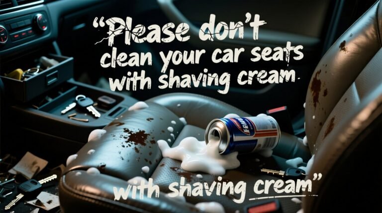 Please dont clean your car seats with shaving cream.jpg