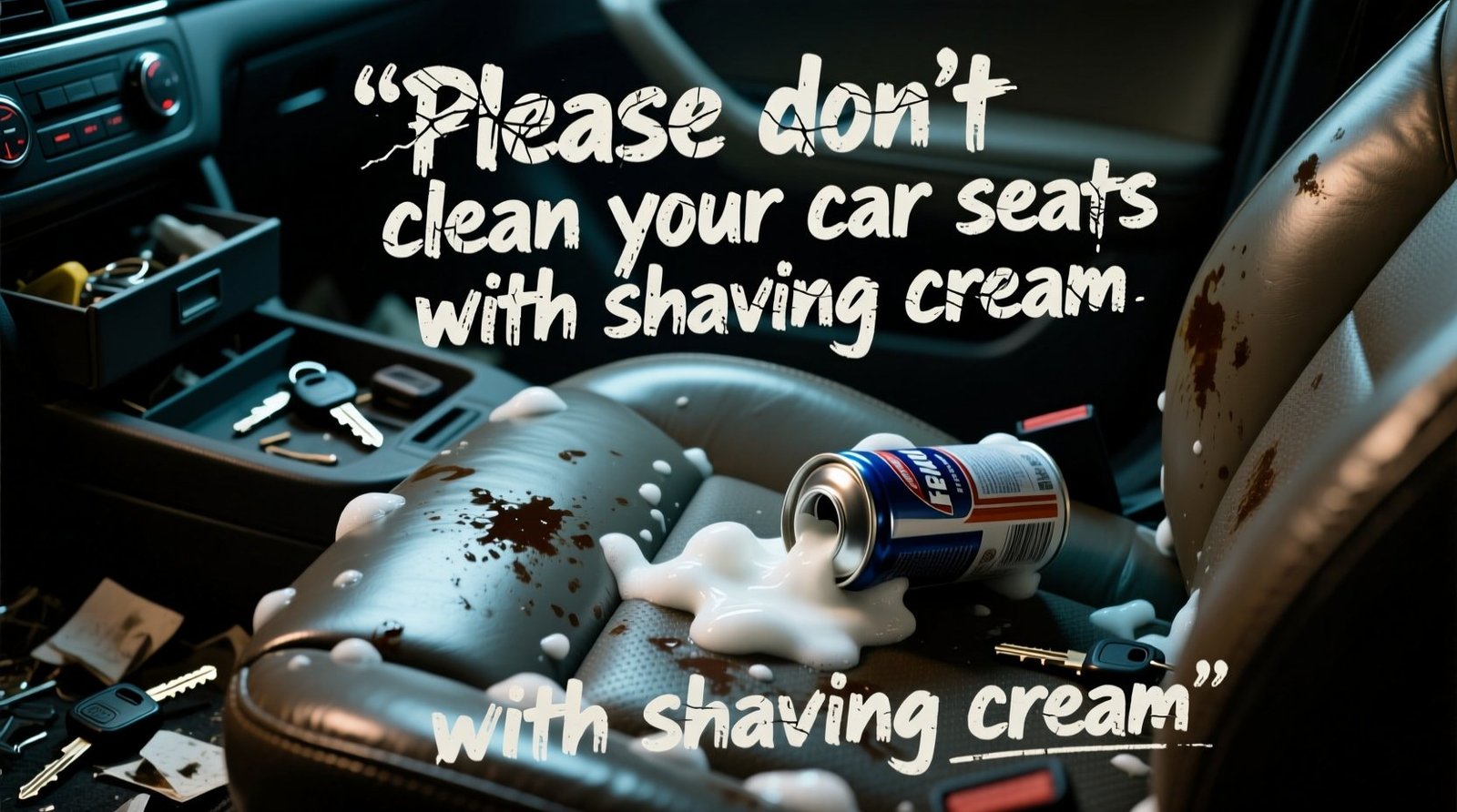 Please dont clean your car seats with shaving cream.jpg