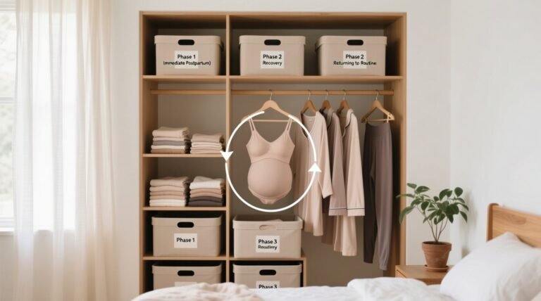 Postpartum closet organization without new hangers.jpg