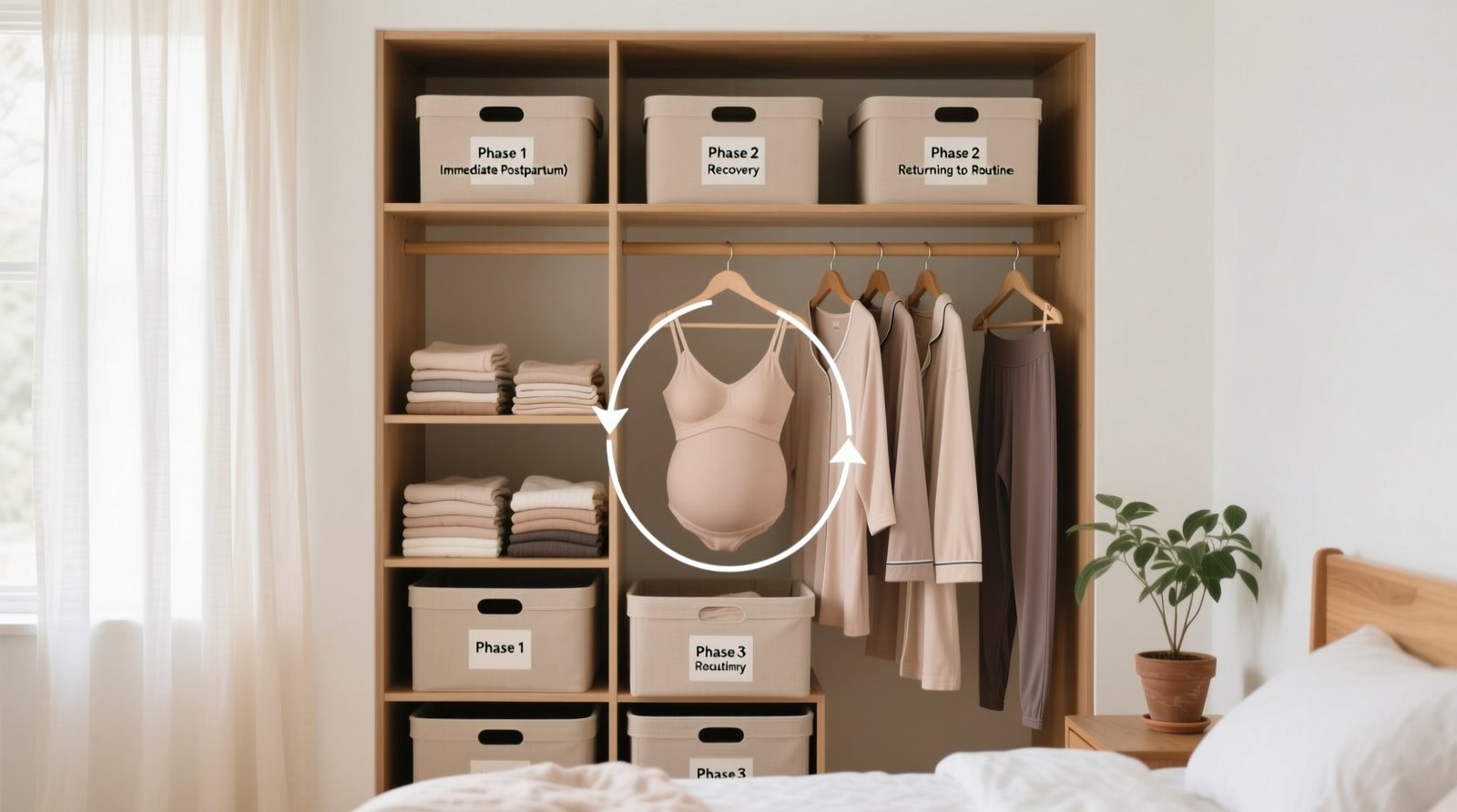 Postpartum closet organization without new hangers.jpg