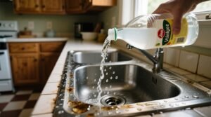 Pour vinegar down your drain every three months to keep pipes clear.jpg