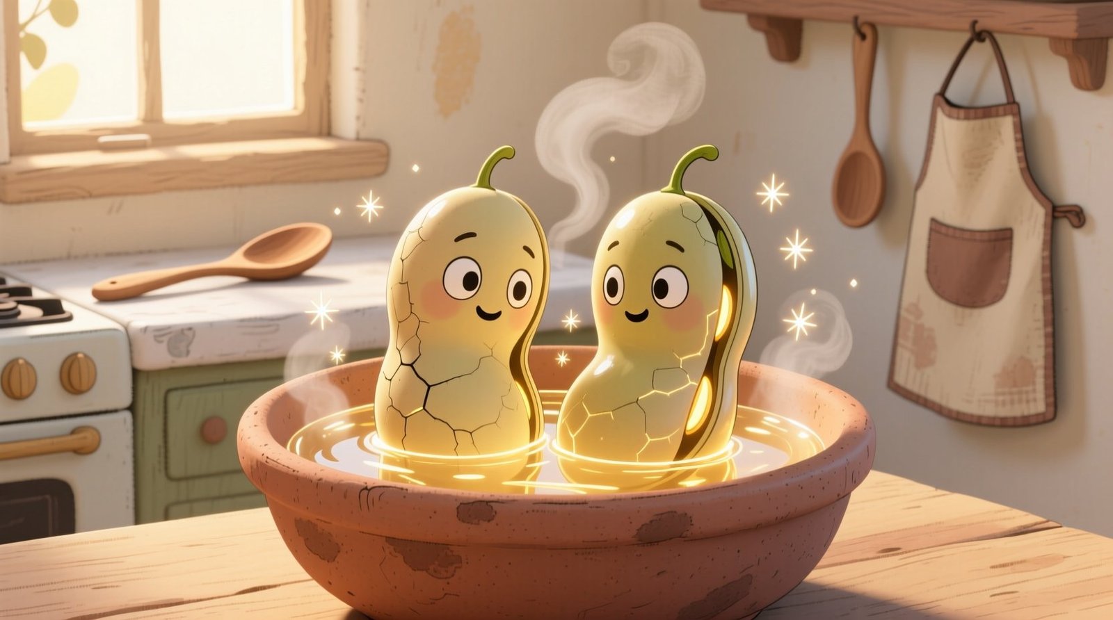 Power soak your beans before cooking by giving them a hot water bath.jpg