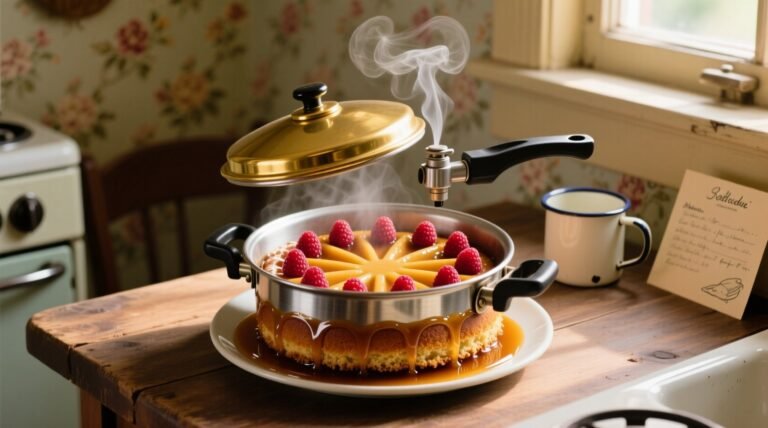 Pressure cooker raspberry upside down cake science backed method.jpg