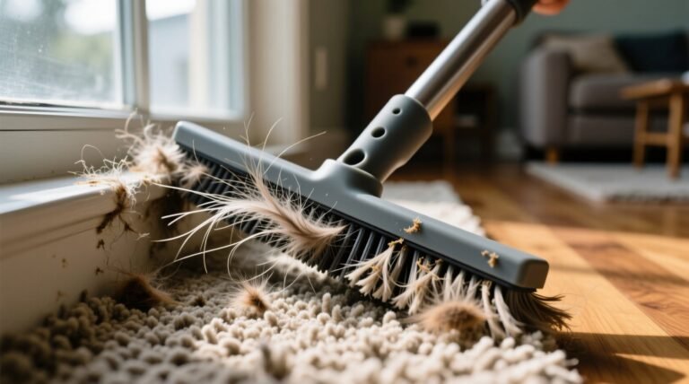 Pull stubborn pet hair from carpets with a window squeegee science best practices.jpg