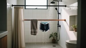 Put a curtain rod inside your shower to dry clothes science backed truth.jpg