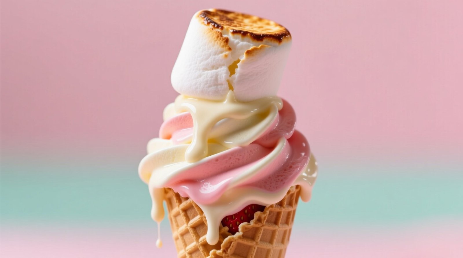 Put an End to Leaky Ice Cream Cones with a Marshmallow