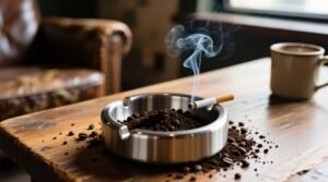 Put coffee grounds in your ashtray to remove the smell science best practices.jpg