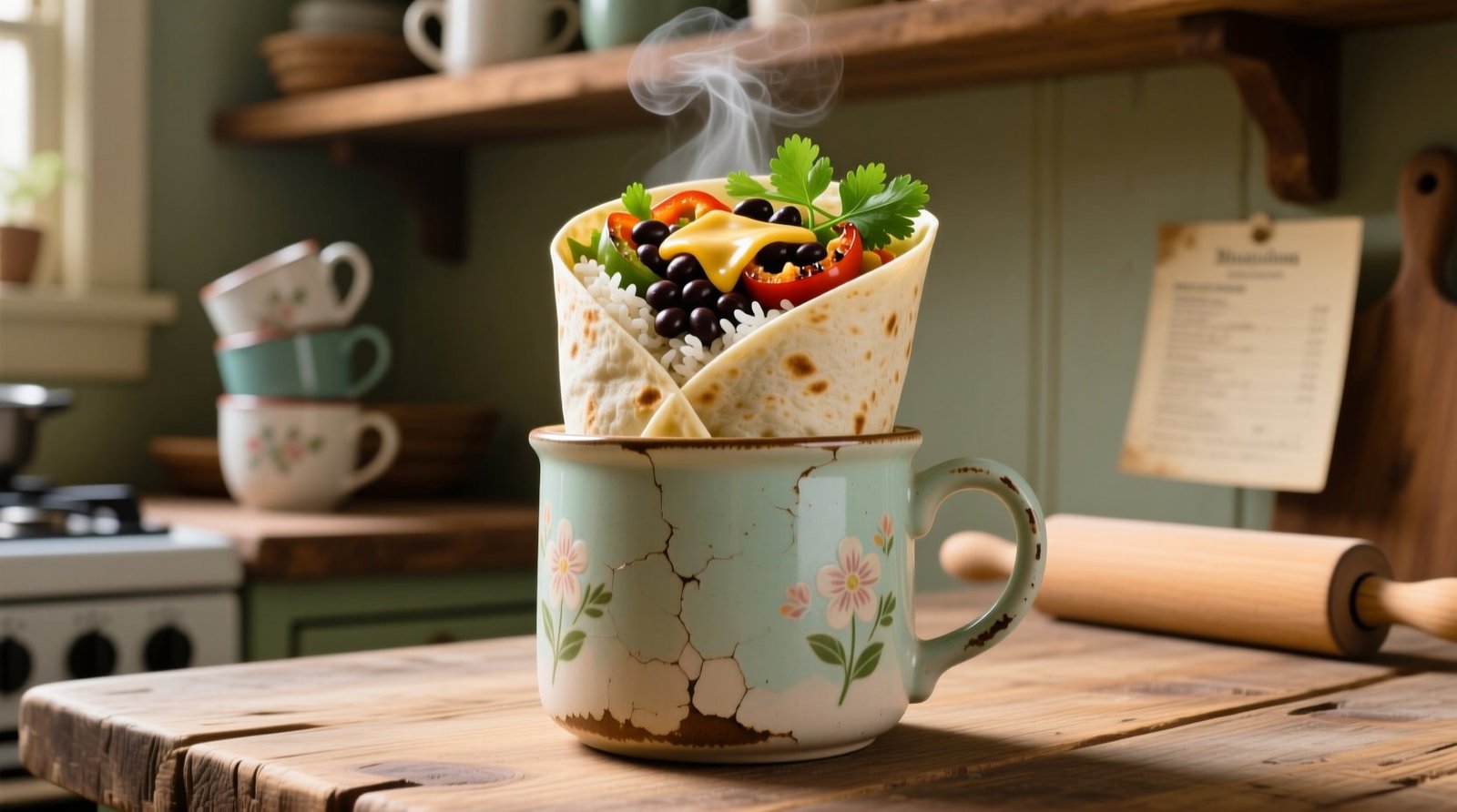 Put your burrito in a mug instead of on a plate science backed hack.jpg