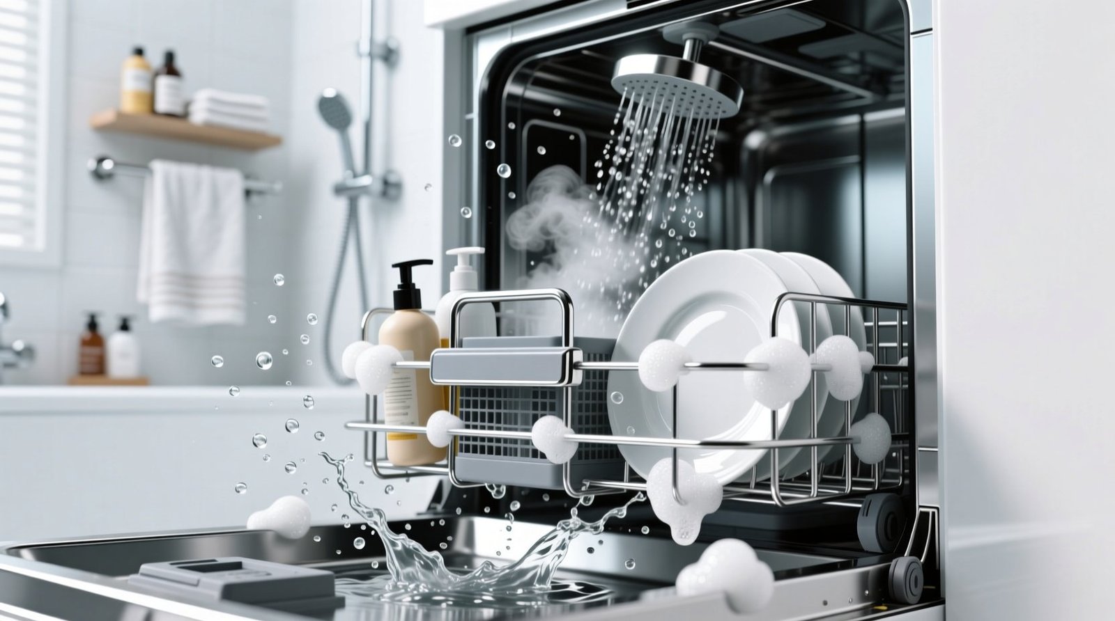 Put your shower caddy in the dishwasher for a hassle free clean.jpg