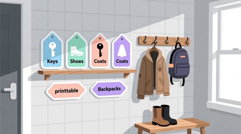 Quick tips for organizing a mudroom free printable labels.jpg