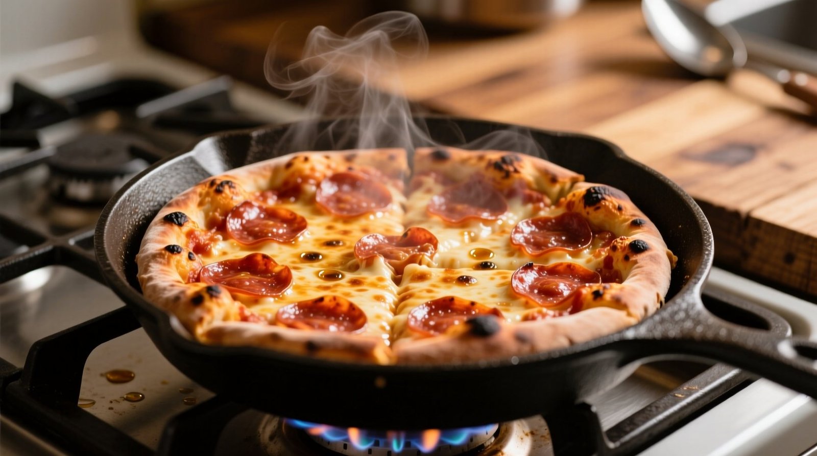 Reheat Your Pizza on the Stove Top for Fast Pizza With Crisp, Chewy Results