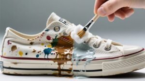 Remove acrylic paint from canvas sneakers safely.jpg