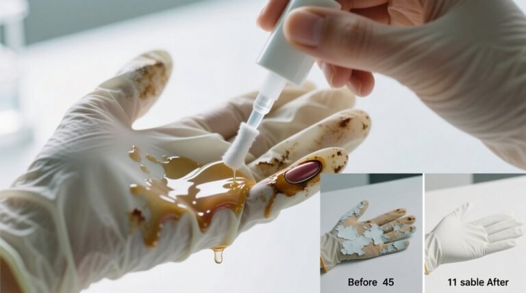 Remove nail polish from cotton gloves safely.jpg