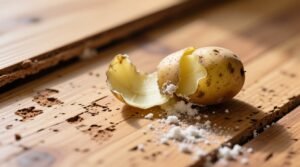 Remove scuff marks from cork flooring with potato skin.jpg