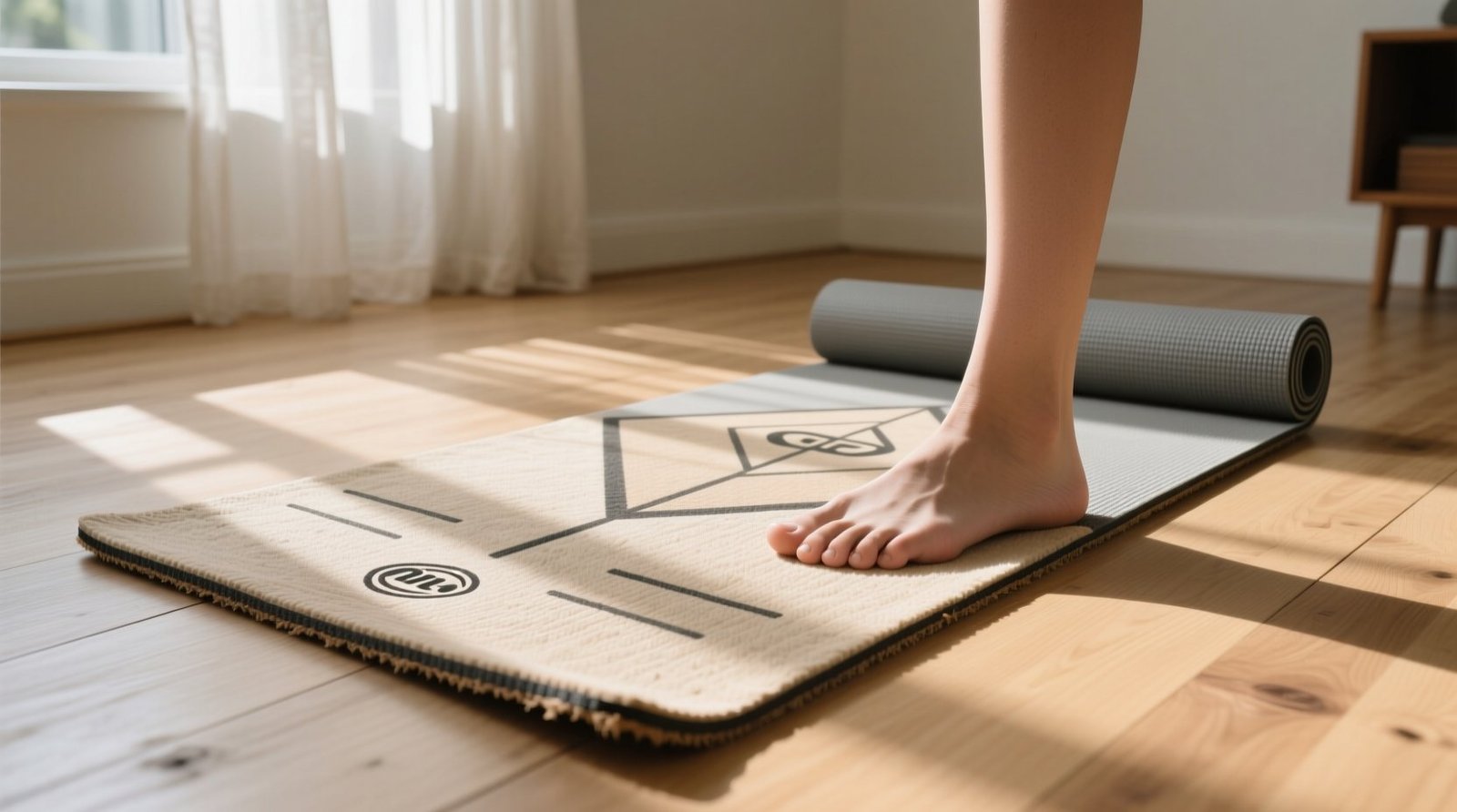 Repurpose an old yoga mat as a non slip rug pad safe effective eco verified.jpg