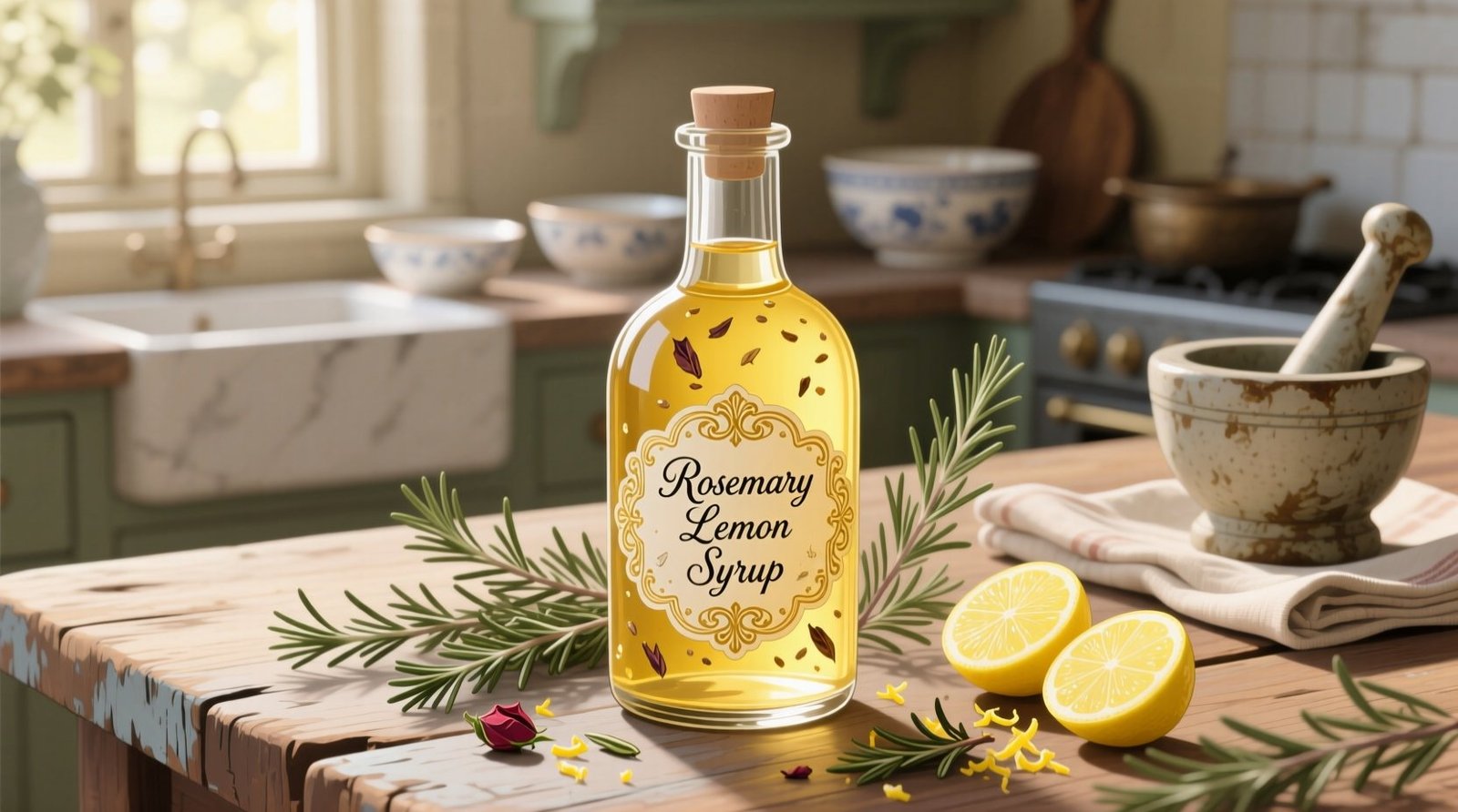 Rosemary lemon syrup science backed prep storage uses.jpg