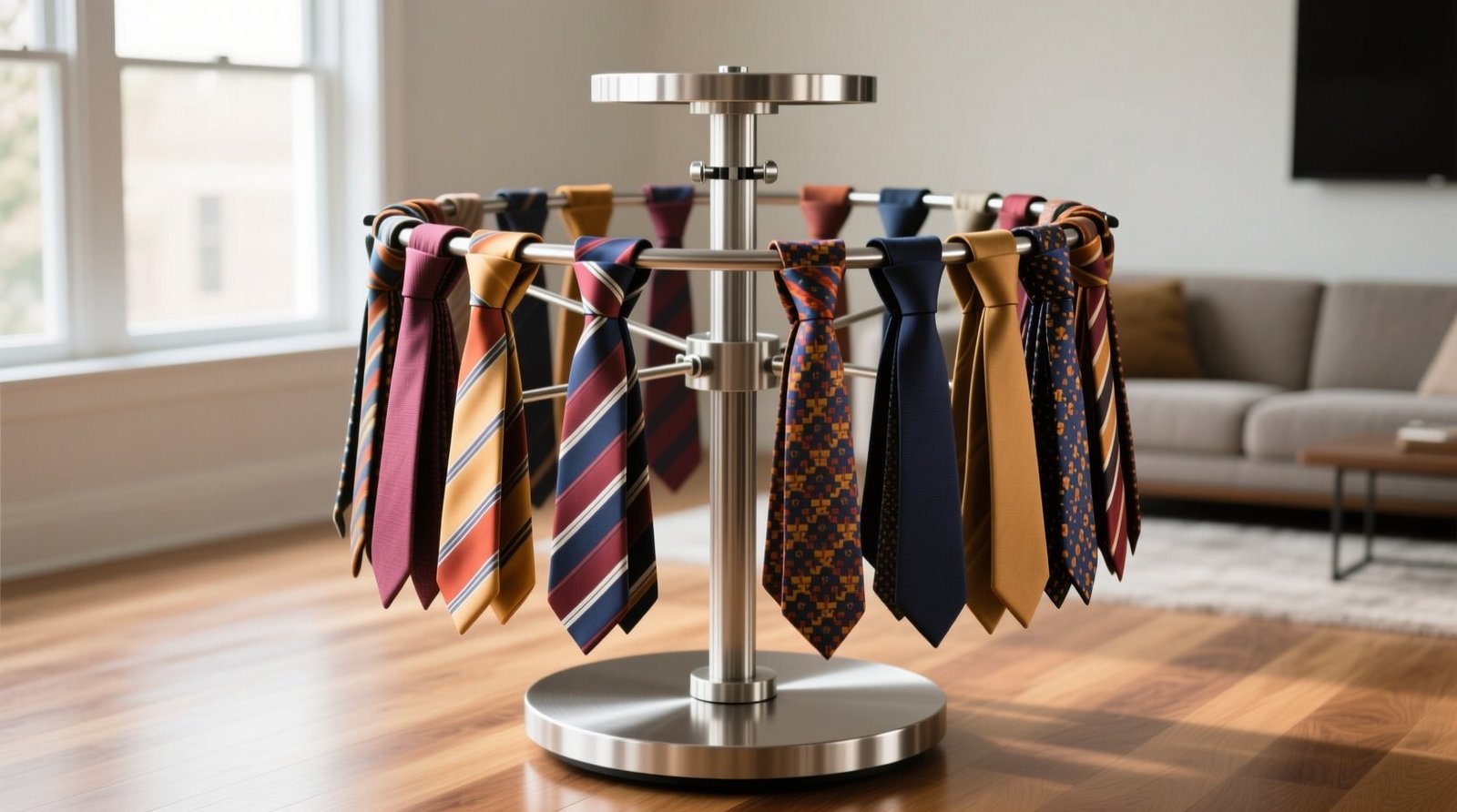 Rotating tie rack worth it for 50 ties.jpg