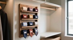 Rotating tie rack worth it honest closet organization tips.jpg