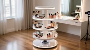 Rotating vanity shelf worth it for makeup artists.jpg