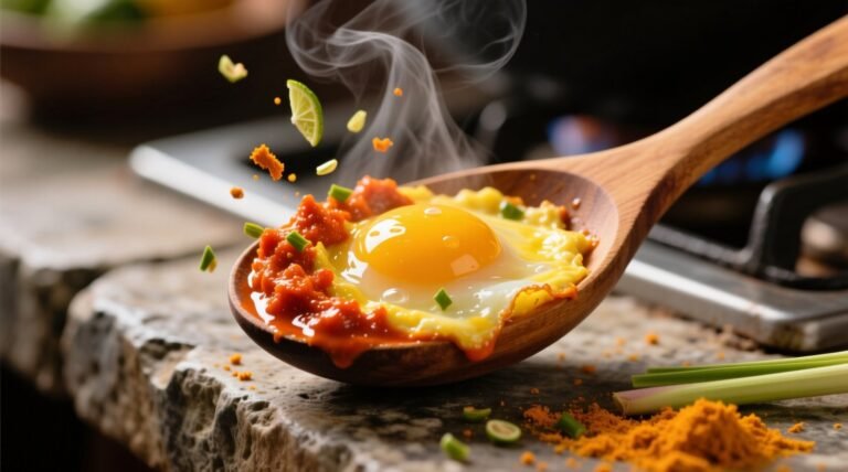 Scramble your eggs in a spoonful of thai curry paste science backed hack.jpg