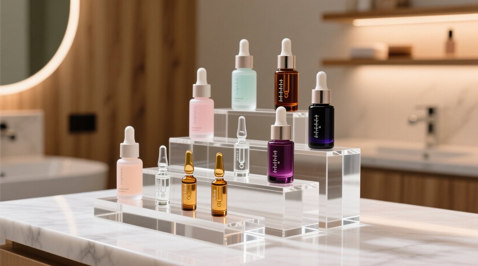 Serum ampoule organization with acrylic risers.jpg
