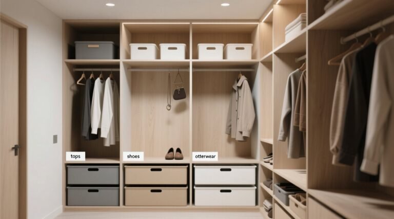 Shared closet organization for clashing styles.jpg