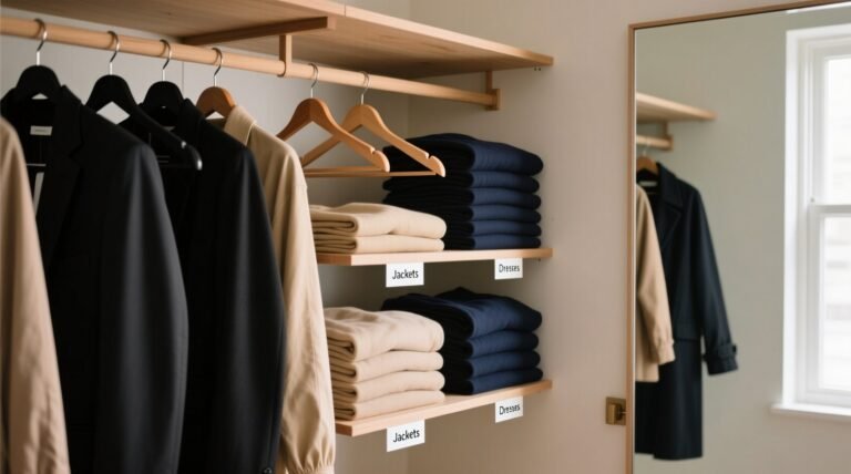 Shared closet organization without wall space.jpg