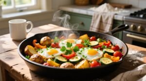 Sheet pan vegetable hash eggs science backed efficiency guide.jpg