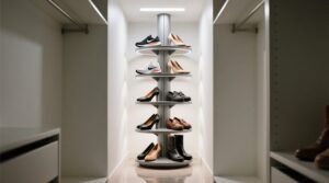 Shoe carousel for narrow closets worth it.jpg
